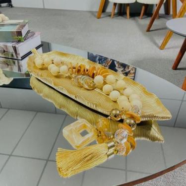 Imagem de Bandeja De Resina Em Forma De Folha Decorativa - Paraiso Iluminado, Do