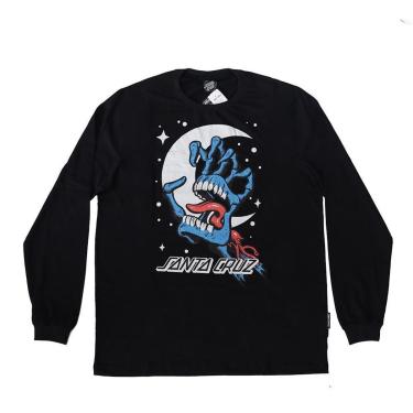 Imagem de Camiseta Manga Longa Santa Cruz Cosmic Bone Hand - Preto-Masculino