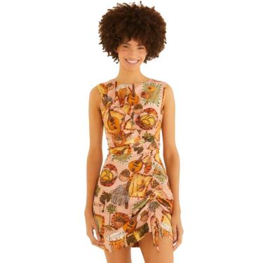 Imagem de Vestido Curto Farm Rio Boemia Rosa-Feminino