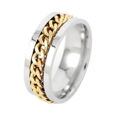 Imagem de Anel Giratório De Aço Inoxidável Com Corrente, Abridor De Garrafas E S