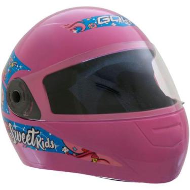 Imagem de Capacete de Moto Infantil Sweet 54 246238, Rosa
