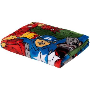 Imagem de Cobertor Raschel Plus Juvenil Marvel - O Poder dos Vingadores - Jolite