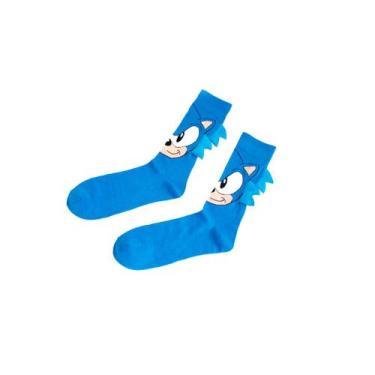 Imagem de Meia Cano Alto Sonic The Hedgehog Sega Cosplay Anime 38-44 - LaVince