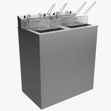 Imagem de Fritador Duplo Industrial Venâncio Água e Óleo 23 Litros Cada Cesto Elétrico 220V - SFAO5DP