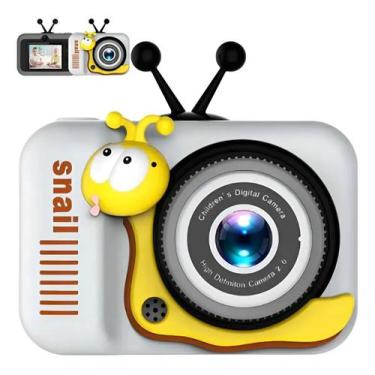 Imagem de Câmera De Diversão Infantil Máquina Fotográfica Digital Branca - SNAIL