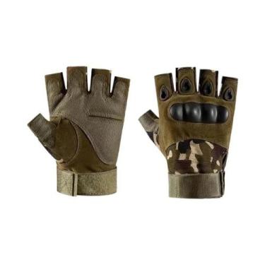Imagem de Luvas Táticas Unissex Meio Dedo Para Ciclismo, Esportes, Tiro, Caça E 