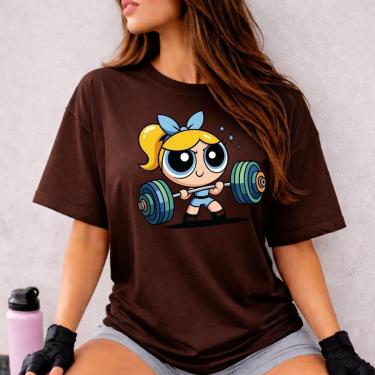 Imagem de Camiseta Tshirt Feminina Lindinha Gym 100 Algodão Fio 30.1 Premium Academia-Feminino