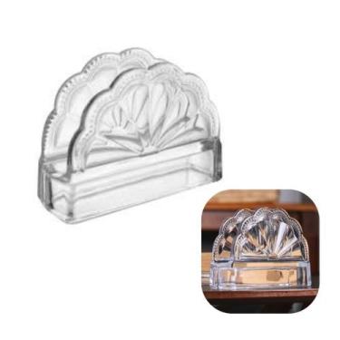 Imagem de Porta Guardanapos em Cristal Belle Epoque 10,5x4x9,5cm Lyor Luxo Premi