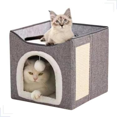 Imagem de Casinha Cama Dobrável Portátil Arranhador Cães Gatos - Pet For You