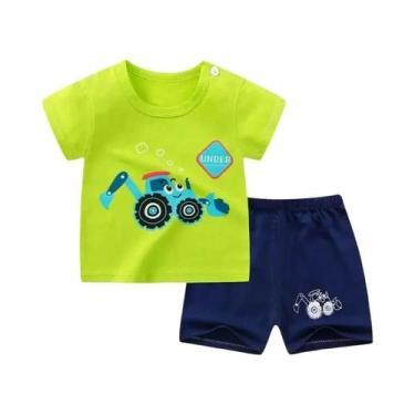 Imagem de Conjunto de Roupas Infantil Casual - Meninas e Meninos - Camiseta e Sh