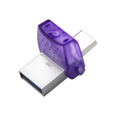 Imagem de Pen Drive 128GB USB 3.2 Microduo Tipo C/tipo A Datatraveler Dtduo3cg3/128GB Kingston