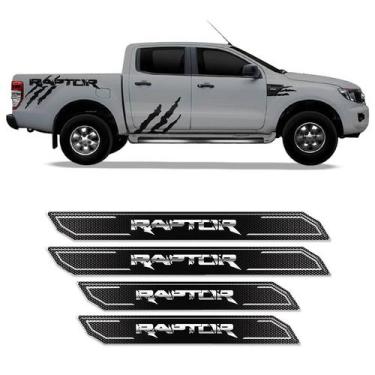 Imagem de Kit Soleira Da Porta Diamante Ranger Raptor 2013/2019 Resinada - SPORT