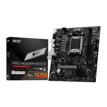 Imagem de Placa Mae Gamer MSI PRO A620AM-B EVO  Preto DDR5 0119449-01