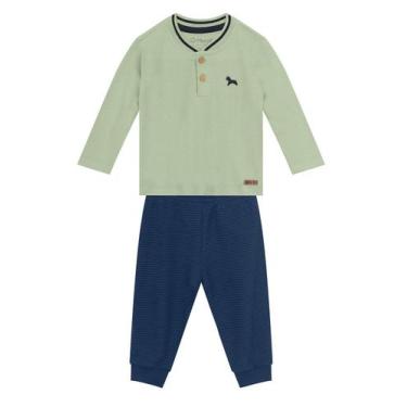 Imagem de Conjunto bebê menino de cavalinho Mundi - G, Verde, M