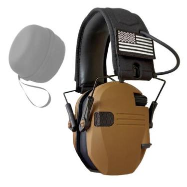 Imagem de Fone Abafador Eletrônico Proteção Ruído Auditiva Fone de Ouvido Entrad