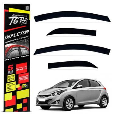 Imagem de Calha de Chuva Defletor HB20 Hatch 2012 a 2019 Acrilico Tgpoli