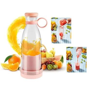 Imagem de Garrafa Mixer Liquidificador Portátil Mini Juicer Smoothie Recarregáve