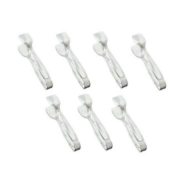 Imagem de Kit 7 Pegadores Pinça para Salgado Doce Frutas Ideal para Buffets e Re