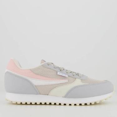 Imagem de Tênis Fila Renno Classic Feminino Prata e Branco, 35