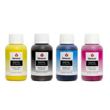 Imagem de Kit Tinta Sublimática Gênesis 100ml 04 Cores - Genesis
