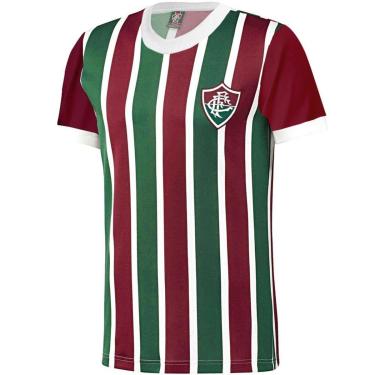 Imagem de Camisa Fluminense Retrô Algodão Rubor Masculina-Masculino
