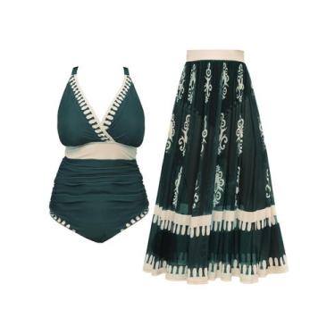 Imagem de Maiô de peça única SCOMCHIC Tummy Control Floral Plus Size
