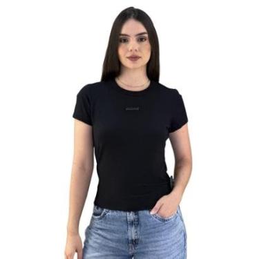 Imagem de Camiseta Feminina Slim Com Franzido Colcci-Feminino