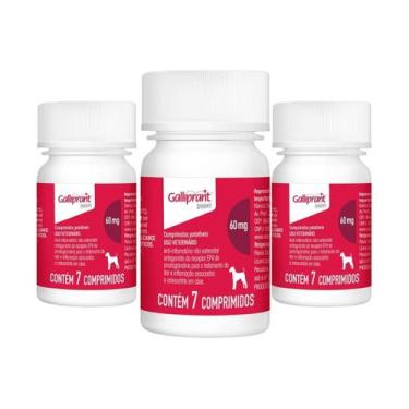 Imagem de 3 Galliprant 60mg Anti-inflamatório Elanco Cães 7 Comp.