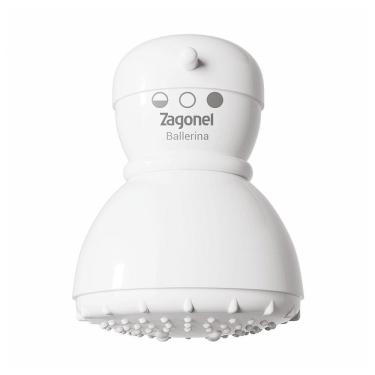 Imagem de Chuveiro Ducha Zagonel Ballerina 3 Temperaturas Branco
