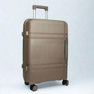 Imagem de Mala De Viagem Média 23 Kg Pp leve 69L rodas duplas 360 Segredo tipo T