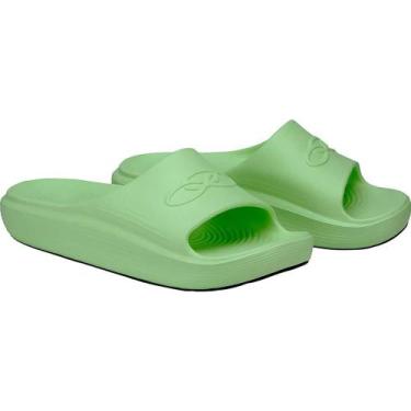 Imagem de Chinelo Slide Olympikus Sereno Confortável Básico, Verde, 35/36