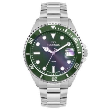Imagem de Relógio Masculino Technos Original 2415DY1V Pulseira Metal Prata