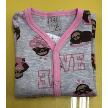 Imagem de Pijama Infantil Feminino Macacão Bicho Preguiça Pingo Lelê