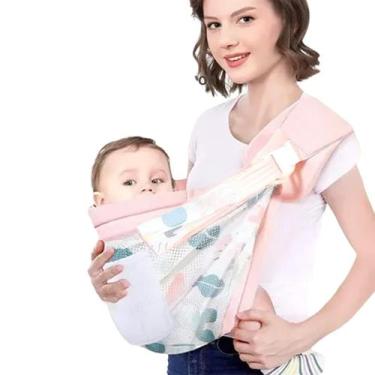 Imagem de Sling De Bebe Carregador Canguru Segurar Filho Ajustável Cor:Verde - I