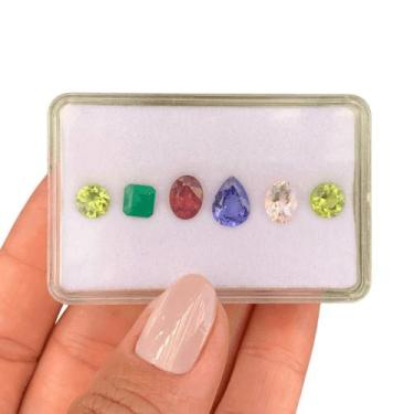 Imagem de L0420 5,98ct 6ø - Tanzanita + Rubelita + - SP GEMAS