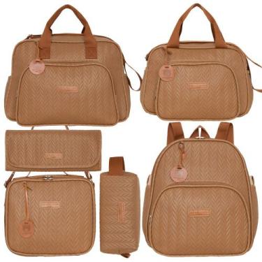 Imagem de Kit Bolsas Maternidade Pirulitando Completo Refúgio Marrom - Pirulitan