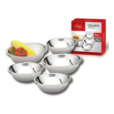 Imagem de Conjunto De Bowls Em Inox 5 Peças Class Home
