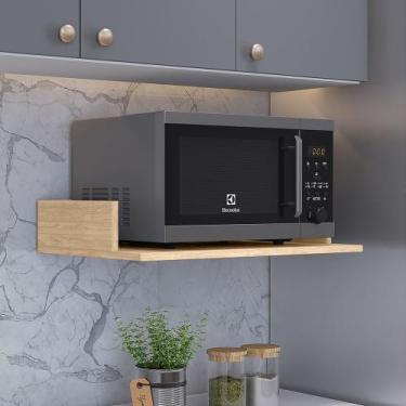 Imagem de Suporte Suspenso Para Micro-ondas Forno 60x40 cm Class L03 Amadeirado 