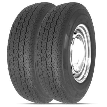 Imagem de Kit 2 Pneu Technic Aro 15 5.60-15 79p Tt T700 Com Câmara