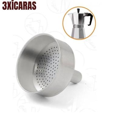 Imagem de Funil c/ Filtro Para Cafeteira Italiana 3 xícaras - sem marca
