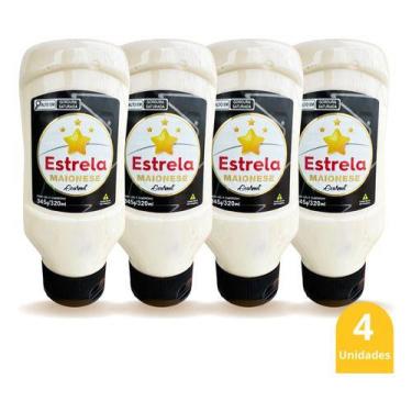 Imagem de Kit Maionese Gourmet Estrela 345g Pote Squeeze Cremosa 4 Uni - Estrela