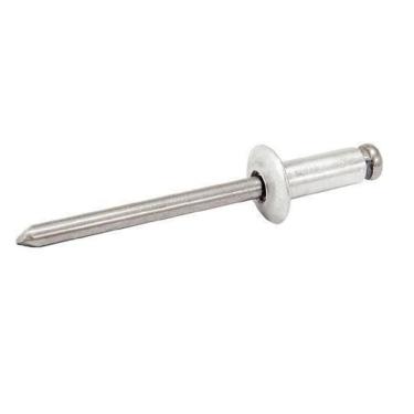 Imagem de Rebite de Repuxo em Alumínio 3,2mm X 10,0mm Fixação Segura Alta Resistência Prata Novo Visual