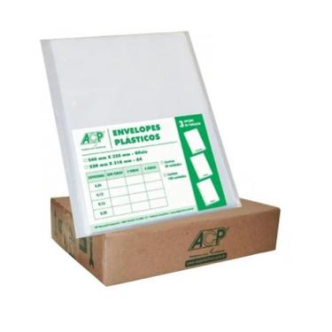 Imagem de Envelope Plástico Ofício Sem Furos 100un - acp