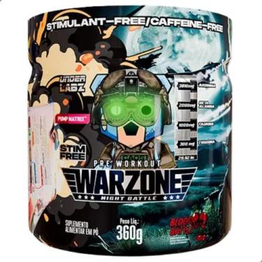 Imagem de Warzone Night Battle Pre Workout Caffeine Free 360g Under Labz, Blood 