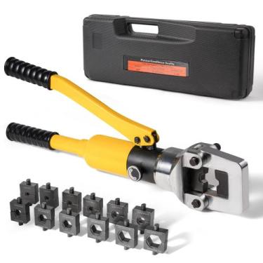 Imagem de Kit de Alicate Crimpador Hidráulico para Cabos MMNZE 20 Toneladas com 