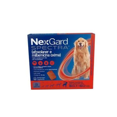 Imagem de Nexgard Spectra GG Antipulgas Cães 30,1Kg a 60Kg 3 Comprimido - Boehri