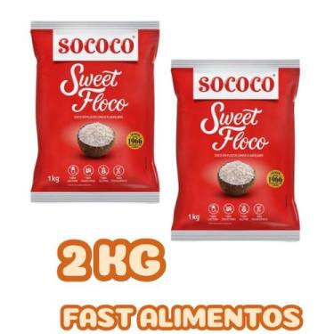Imagem de Combo 2 coco sweet flocos 1 kg sococo