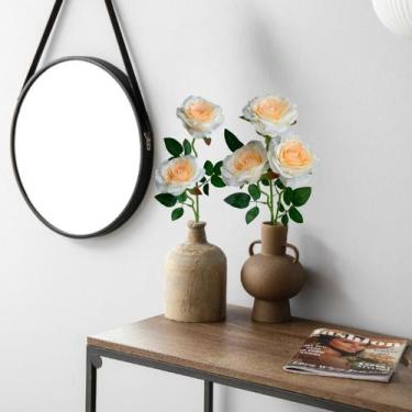 Imagem de Kit 9 Rosas Artificiais para Arranjos beleza e qualidade Distribuidor 