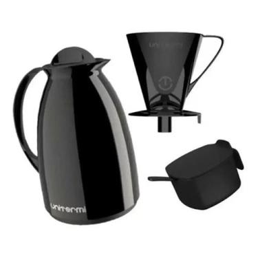Imagem de Kit Café Prático Unitermi 650ml Preto