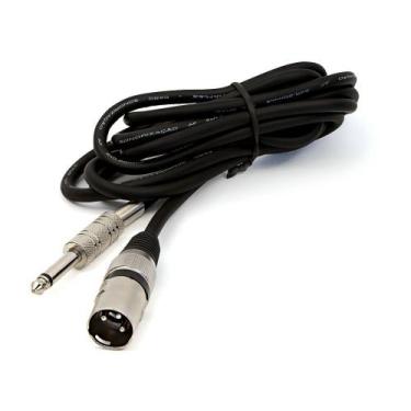 Imagem de Cabo P10 para XLR Macho Preto Mono - 30 Metros - CIRILO CABOS